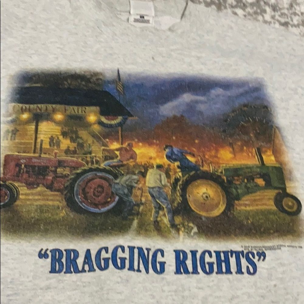 VTG Fruit of the loom sweatshirt size Lg John Deere Farmall graphic on chest - Picture 9 of 13